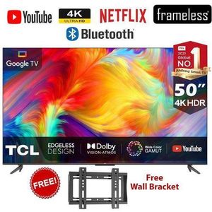 TCL 50" Inch-ULTRA HD 4K,GOOGLE TV/NETFLIX,BLUETOOTH-PLAYSTORE+WALL BRACKET