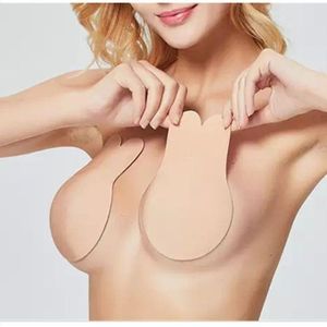 New Strapless Lift Bra Silicone Rabbit Shape Nipple Sticker Reusable Push Up Invisible Nipple Cover