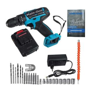 Main-one  Premium Quality Super Quality Long Term Reliability 48V Two Rechargeable Batteries Brushless Multifunctional Professional Cordless Drill With Drilling And Impact Functions