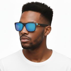 Sports Polarized Sunglasses - Black/Blue