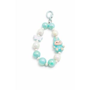 Charm Turquoise Beaded phone labubu 
