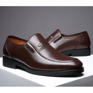Pu Leather  Mens Shoes Official Shoe Brown-EU 42