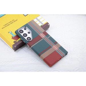 Polycarbonate Carbon Fiber Pattern(Tribal Case), Phone Cases Supports Wireless Charging For Samsung S22 Ultra