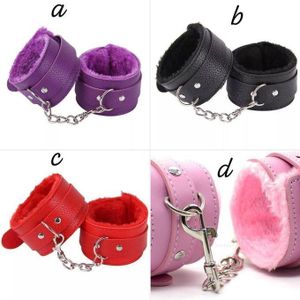 Sexy fluffy adult bondage cuffs