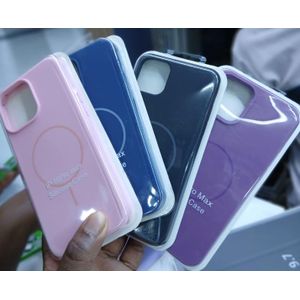 Apple Premium MagSafe Silicone Case for iPhone 12 Pro Max Soft Touch Finish, Recycled Silicone, and Full Protection Pink