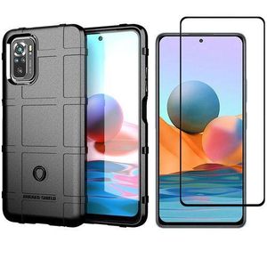 Xiaomi Redmi Note 10 Case With Full Cover Film - Black