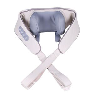 TodyJeyHo Neck Massager, Neck and Shoulder Massager, Cordless Necks Massager with Heat, Portable Rechargeable Shiatsu Massage Device for Back, Neck & Shoulders (Beige)