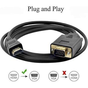 None 1.8M HDMI HDTV To VGA Cable
