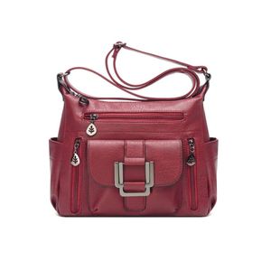Marroon PU Leather Cross-body bag Sling Bags 