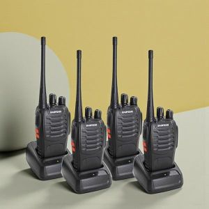 Baofeng  BF-888S Portable 400-470MHz Frequency Range Long Range Walkie Talkie Radio Calls- 4 Pieces