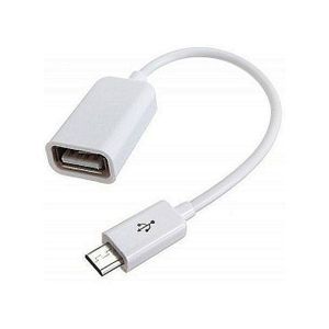 OTG Cable Micro USB cable+Free USB Cable - WHITE