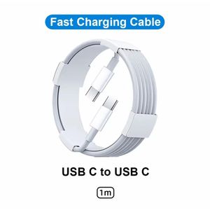 60W USB-C to USB-C Fast Charging Cable (6A) – 1 Meter Data Cable