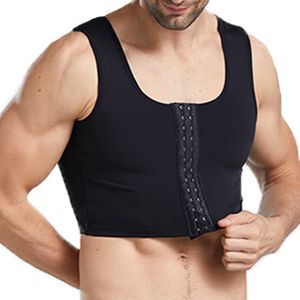 Chest Compression Vest Men Gynecomastia Body Shaper Sleeveless Posture  Corrector Slimming Waist Control Tummy Trimmer Tops