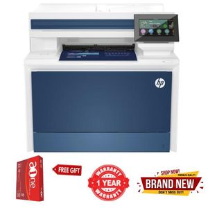 HP Color LaserJet Pro MFP 4303fdw Printer, Print, copy, scan, fax wifi direct, built-in 10/100Base-Tx Ethernet, Gigabit,4 print cartridge(1 each black, cyan, magenta, yellow) auto duplex printing 1 Year Warranty + FREE A4 REAM PAPER