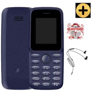 Itel 2163, 1.8"screen 1000mAh, Bright Torch...Wireless FM- Dual Sim + Earphones