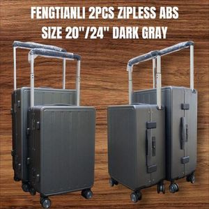 2 IN 1 fibre LAXURIOUS SUITCASE BRIEFCASE TRAVEL BAG