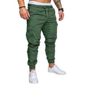 Mens Pants Cargo Joggers Sweatpants Casual Pant Slim Fit Chino Trousers  with Pockets