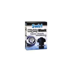 Swirl Mighty Black Fabric Sheet 12 Sheets