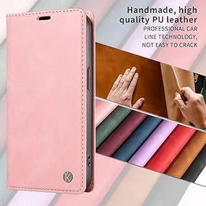 Silicon Case for iPhone IPhone 7/iPhone 8 Wallet Premium Leather Foldable Flip Case Magnetic Card Slot Stand Function Case Protective Cover Pink