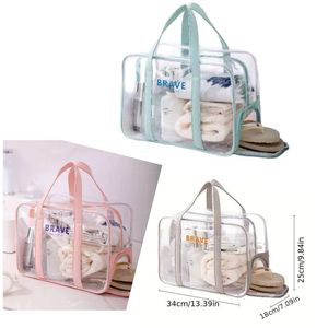 Travel or Swimming Toiletry Bag Water Resistant Bag with Slippers Compartment