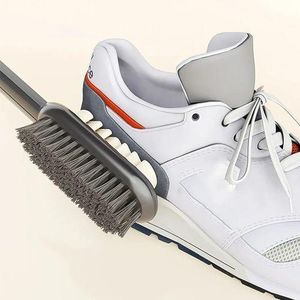 Long Handle 2-Sided Suede Shoe Cleaning Brush with Rubber Eraser â€“ Effective Stain & Dust Remover for Boots, Sneakers & Suede Shoe Care