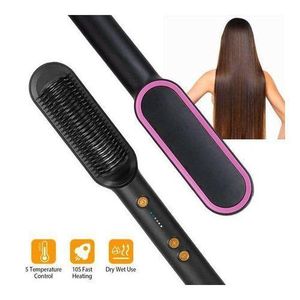 Electric hair straight comb with temperature controlElectric hair straight comb with temperature control