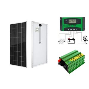 Phoenix 400Watts Solar Panel + Free 10A Solar Charge Controller + Free 300W Solar Power Inverter   DC To AC Solar Inverter 