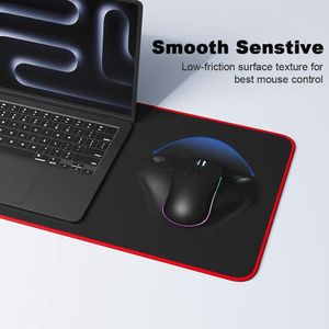 Large Mouse Pad with Stitched Edges, 80x30cm×3mm Large Extended Computer Pad, 11.8 x 31.5 x 0.12 InchesMouse Pad Protector  for Laptop Office Accessories