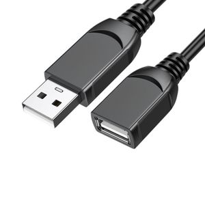 USB 2.0 Male-to-Female Extension Cable / Black / 3M