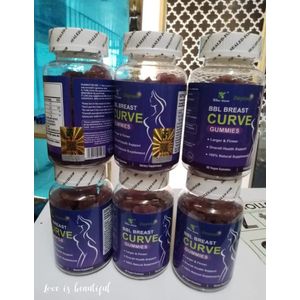 Daynee BBL Breast Curve Gummies, Booty Growth & Chest Enhancement Multivitamins for Women, 60 Count