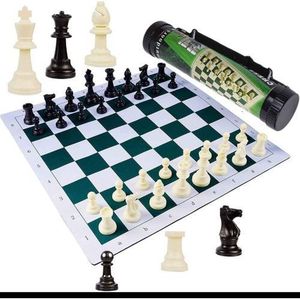 Portable Tournament Chess Mat Board Game Outdoor Indoor Games + FREE Carrier Bag