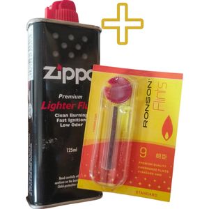 Ronson Zippo Premium Lighter Fluid +  Flints cf