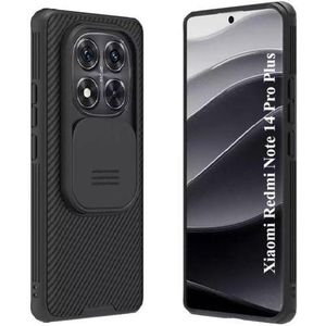 Nilkin Redmi Note 14 Pro Plus with Slide Camera Cover, Military Grade Drop Protection Shockproof Bumper