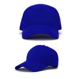 2pcs Plain Blue Baseball Cap, Adjustable Size, Unisex Design