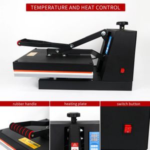 Combo 15*15 Inch Flatbed Heat Press Machine For Digital T-Shirt Printing