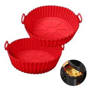 Reusable Silicone Air Fryer Liners - Non-Stick Heat Resistant Basket Protectors