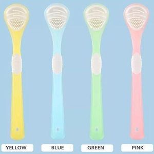 Double Side Tongue Cleaner Brush For Tongue Cleaning Oral Care Tool Silicone Tongue Scraper Toothbrush