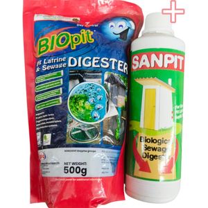 BIOpit Pit Latrine & Sewage Digester + Sanpit Biological Sewage Digester bc
