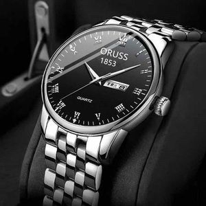 ORUSS Men's minimalist business quartz watch