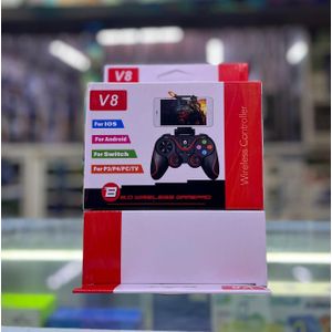 V8 Wireless Bluetooth Game Controller - Gamepad for iOS, Android, PS3, PS4, PC & Switch - Black
