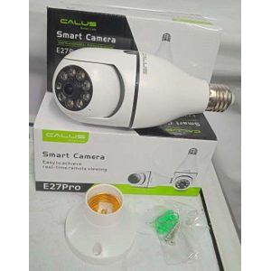 CALUS 1080P HD WiFi Smart CCTV Bulb Camera with 360° PTZ Rotation, E27 Socket, Motion Detection & Two-Way Audio for Home Security