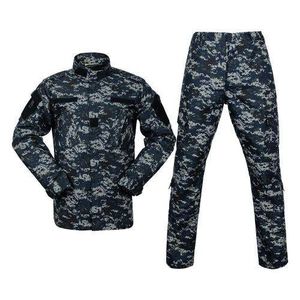 Outdoor  Airsoft Paintball Style Uniform Special Design- Tricolor Blue