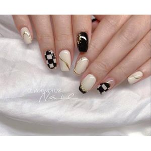 Acrylic 24PCS reusable, press on, high quality short nails
