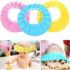 Baby Bathing Shower Caps -Protects Ears, Eyes, Head