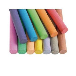 Non toxic coloured Dustless chalk  12 packets