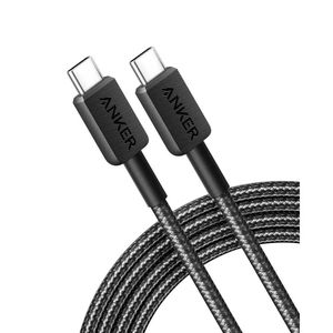Anker 322 USB-C to C Cable (6ft Braided) ) Black (ANK-A81F6H11) SKU: ANK-A81F6H11