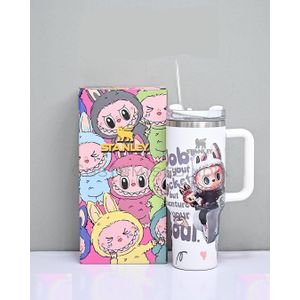 Stanely Cups 40oz Insulated Tumbler – Premium Stainless Steel Travel Mug with Handle & Straw , Keeps Drinks Cold 24H & Hot 12H