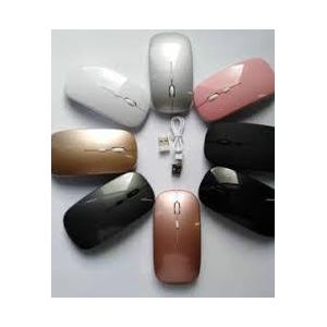 Universal Wireless Rechargeable Mouse – Silent Click, 2.4GHz USB, Slim & Portable Design