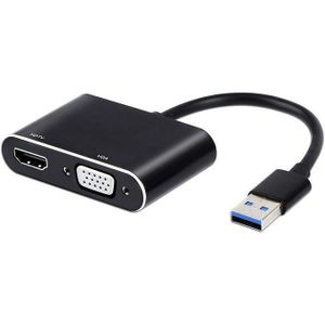 USB 3.0 to HDMI VGA Converter -Black