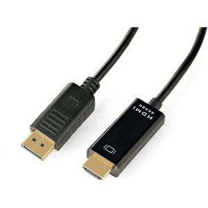 DisplayPort to HDMI cable 4 K Male to male adapter Black 1.8 m